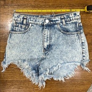 UNIF high waisted denim shorts